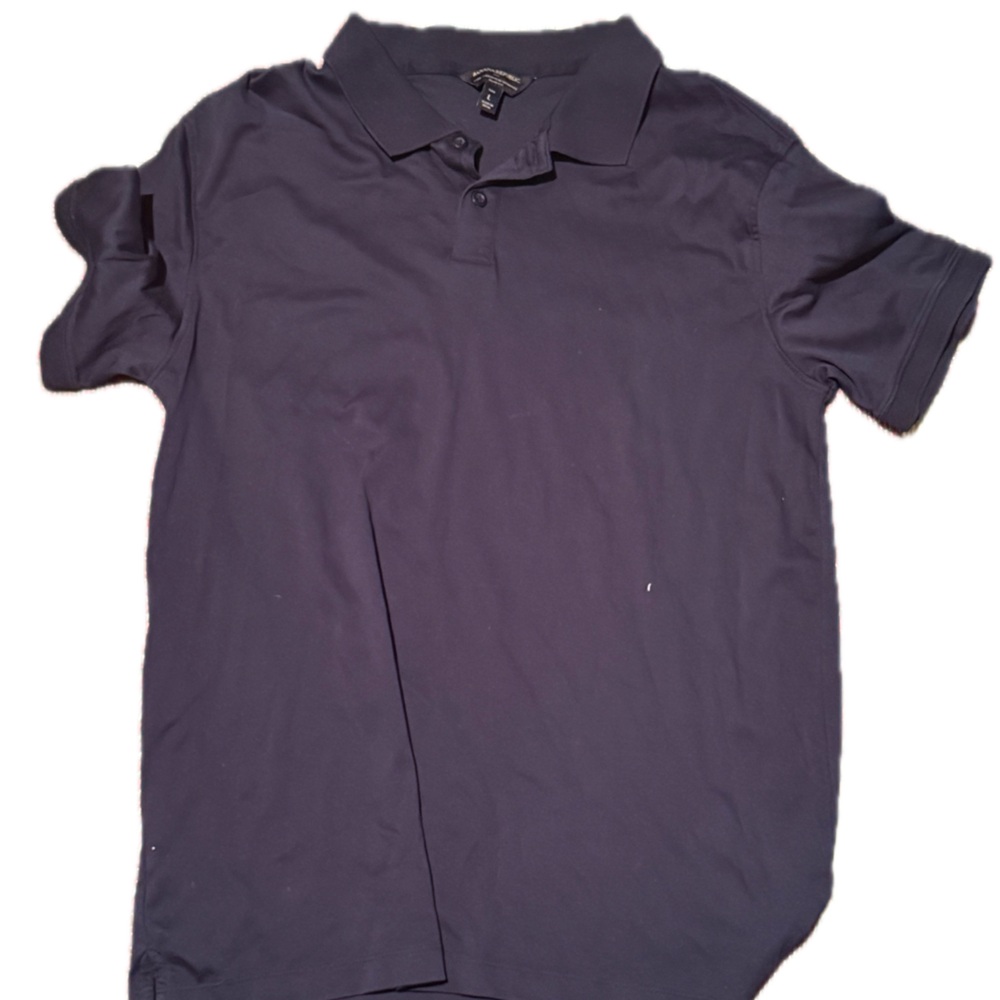 Banana republic navy luxe touch polo